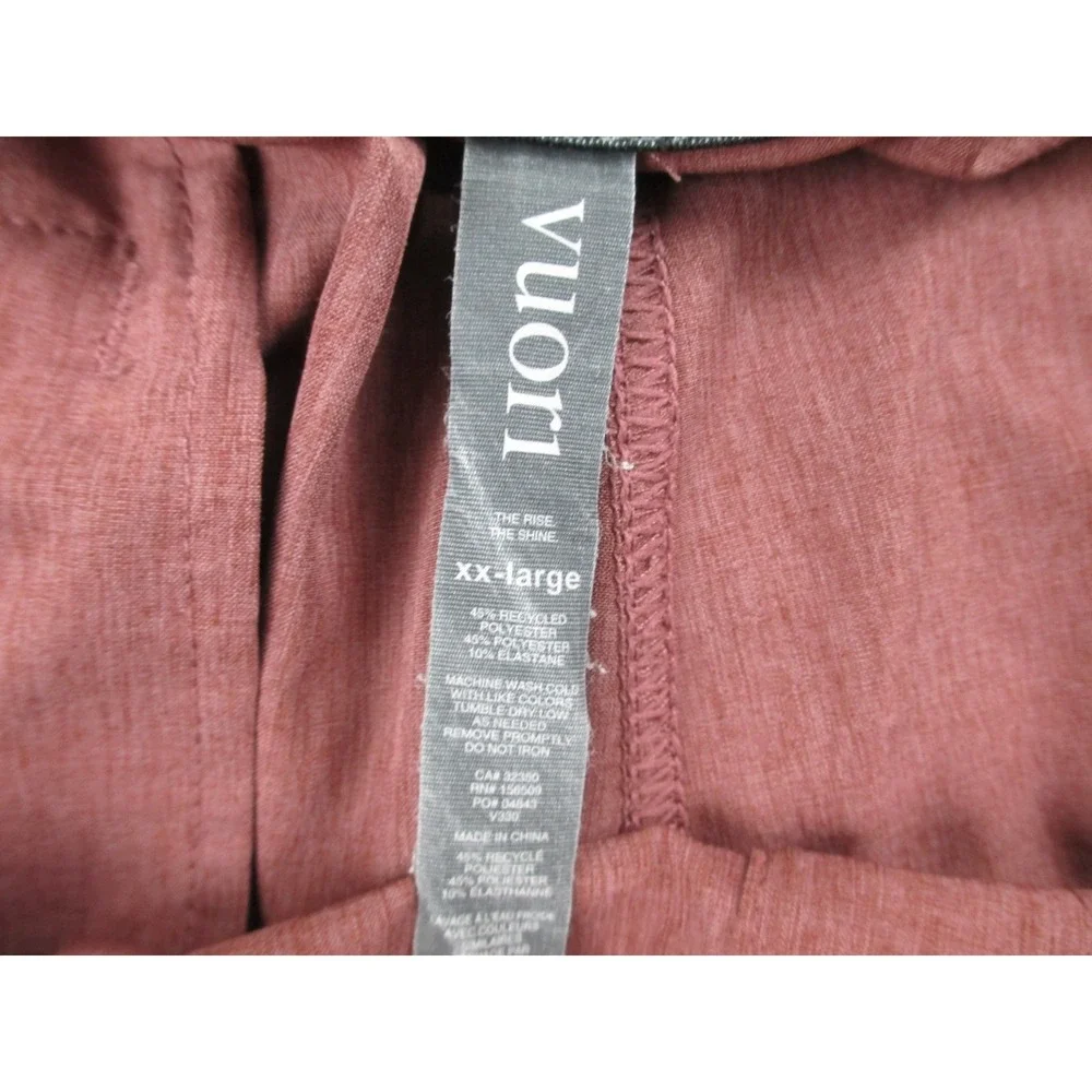 Vuori Shorts Mens 2XL XXL Red‎ Banks Athletic Running Workout Gym